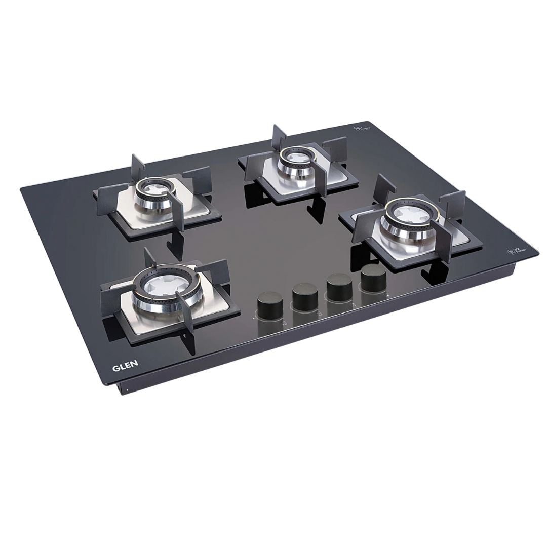Glen 4 Burner Forged Brass Burner Cooktop - CT 1048 SQ GT BL FB AI