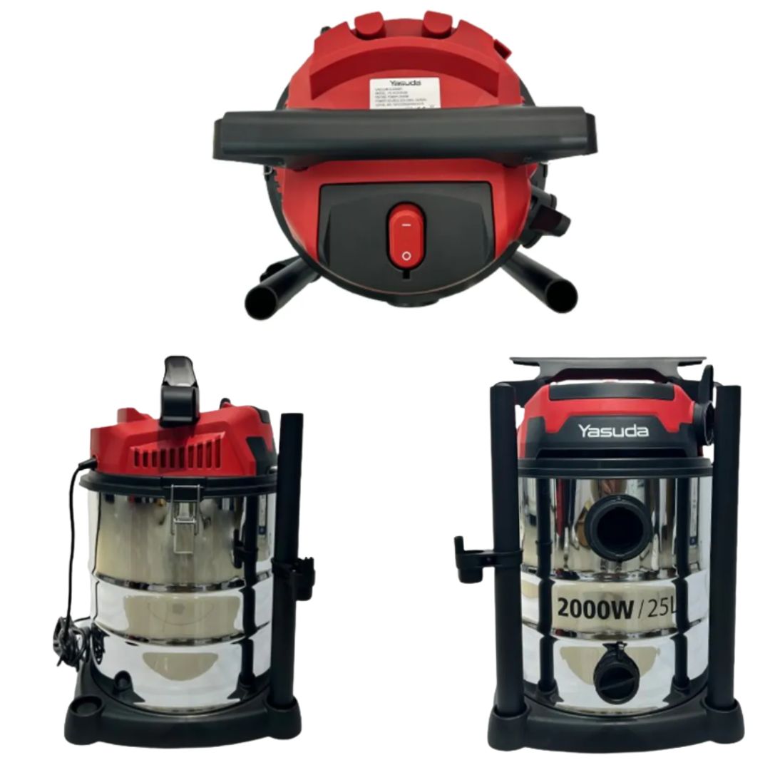 Yasuda YS-VC2025DK 25 Ltr Wet and Dry Drum Vacuum Cleaner 2000 W
