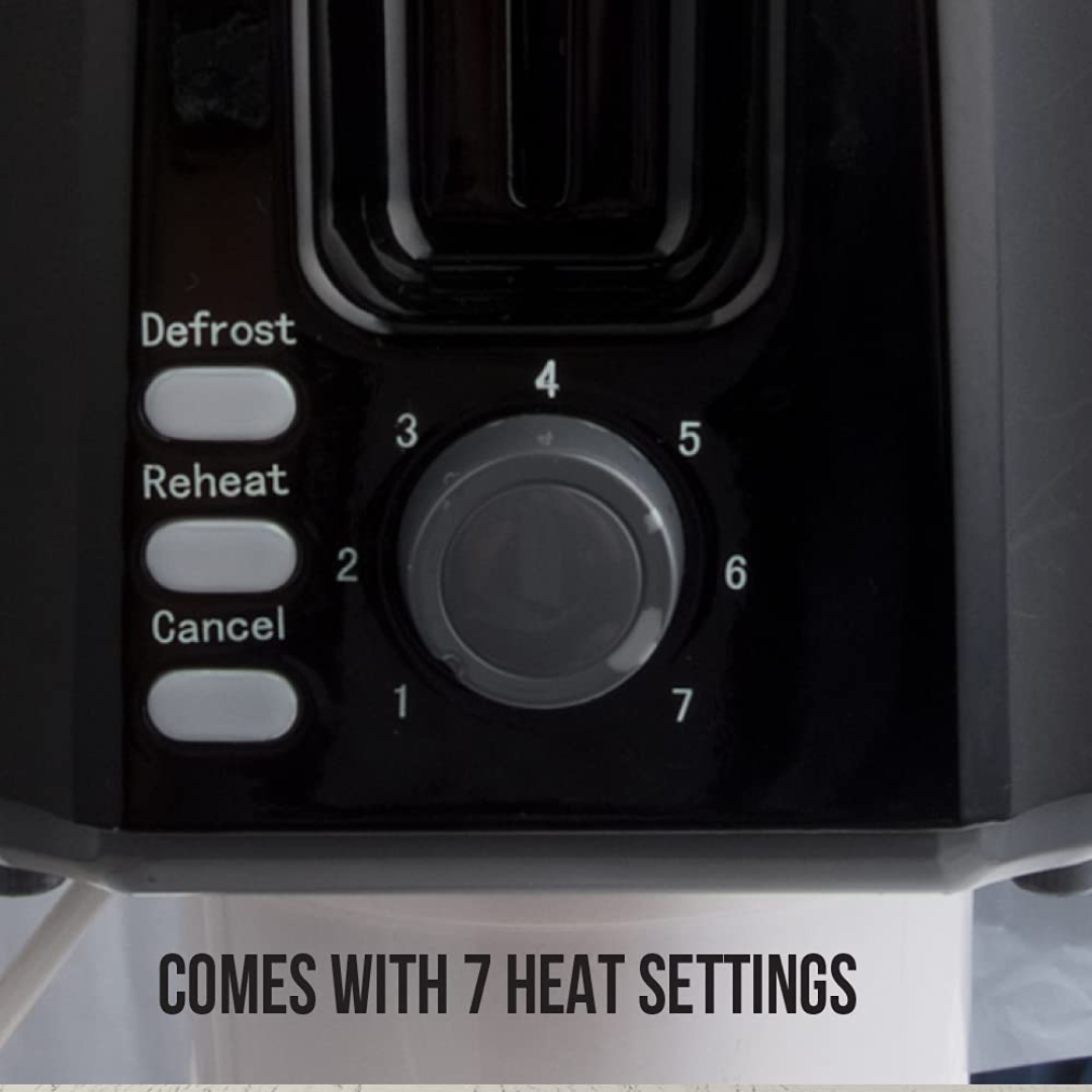 Havells Crisp Plus 750 Watts Pop up Toaster (Black) - GHCP