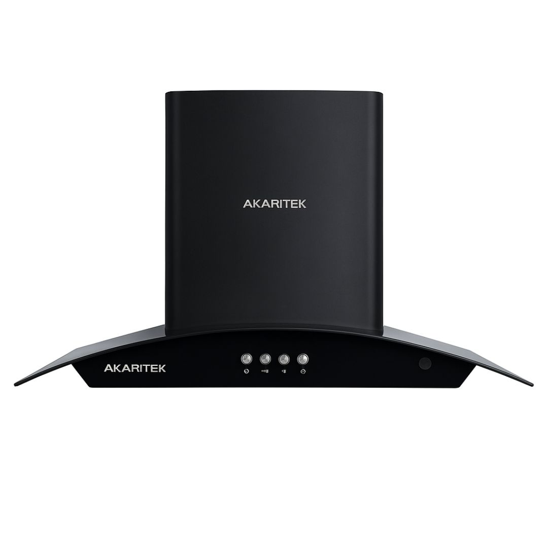 Akaritek 90 cm Stainless Steel Cone Filter Chimney - AK-C90B1