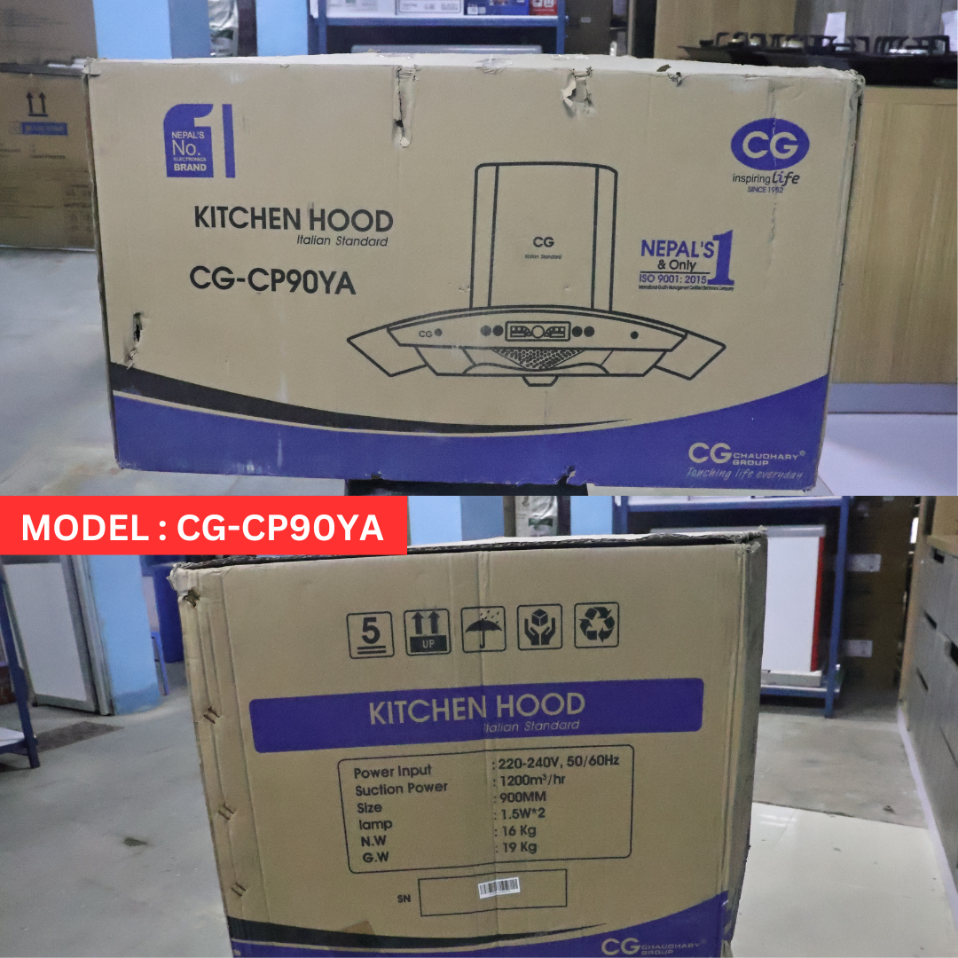 CG 90 cm Baffle Filter Kitchen Chimney - CG-CP90YA