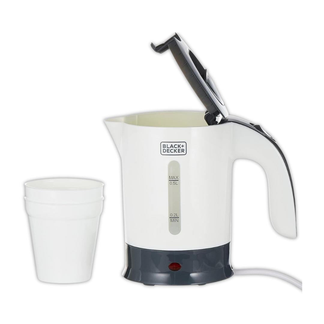 Black+Decker 0.5 L concealed heating Travel Kettle - TR250JA