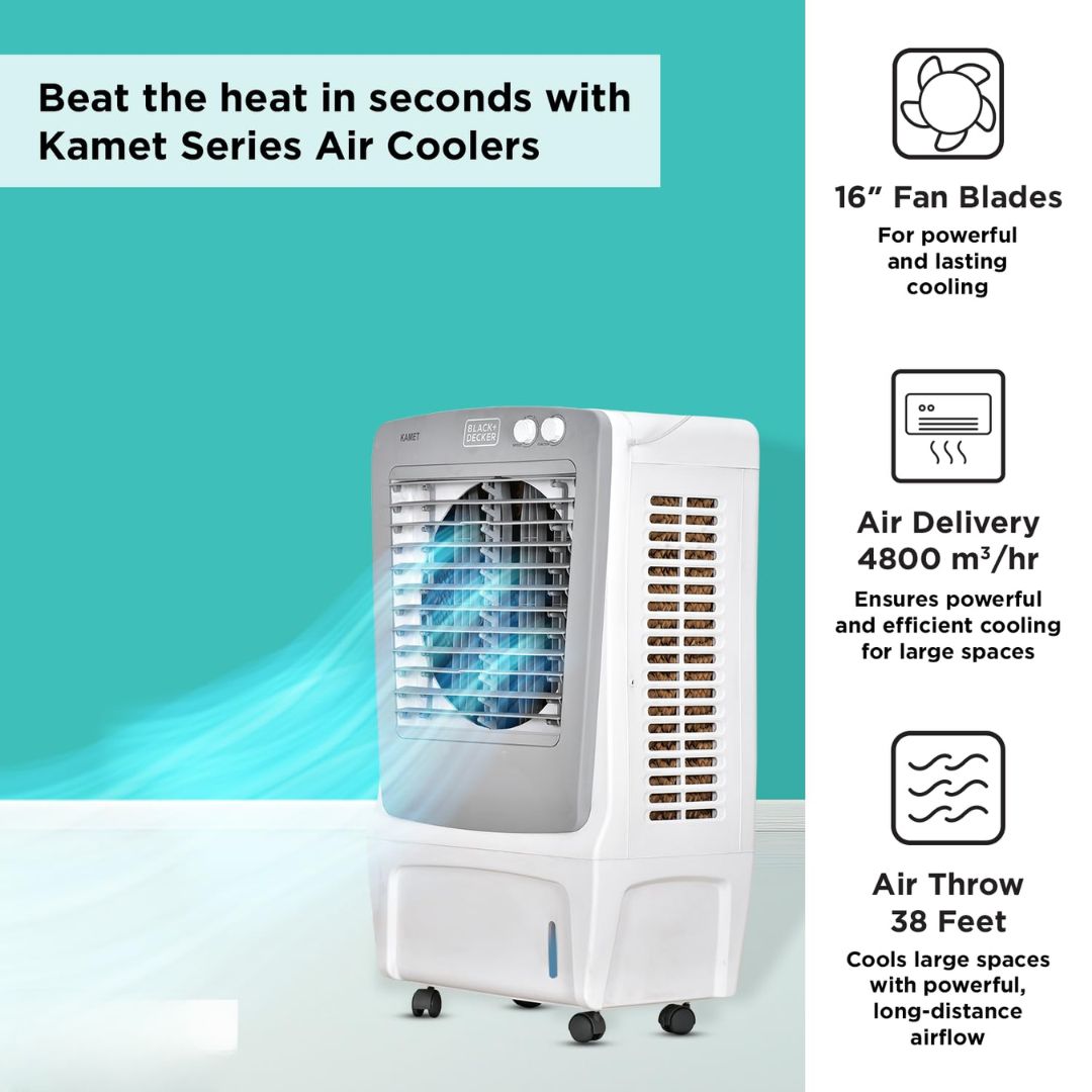  Black Decker 105 Liter Desert Air Cooler - KAMET PLUS 105L- BXAC09105IN