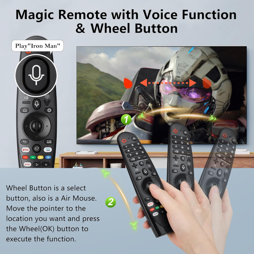 Voice Magic Replacement for LG-Smart-TV-Remote, AN-MR20GA for LG Smart TV Magic Remote, with Voice Recognition and Pointer Function