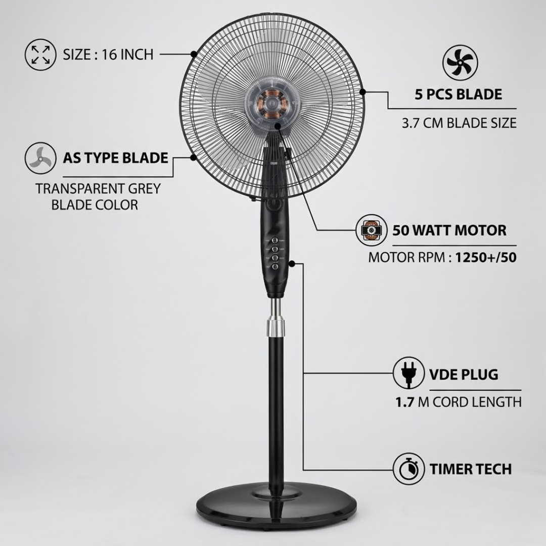 CG 16 Inch Stand Fan - CGSF16A05T