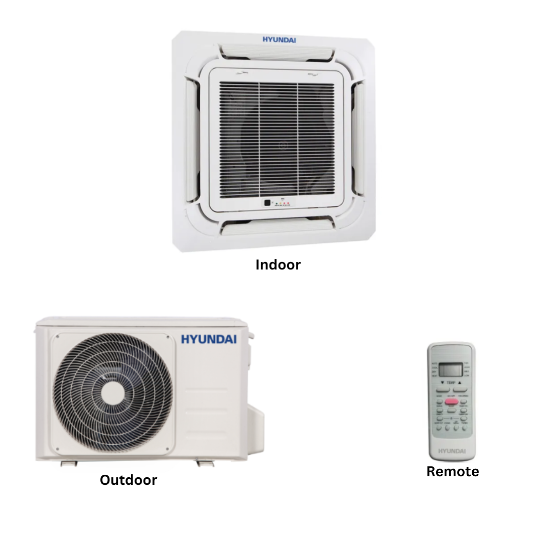 Hyundai 1.5 Ton Ceiling Cassette Air Conditioner - HYCC-18GRN1