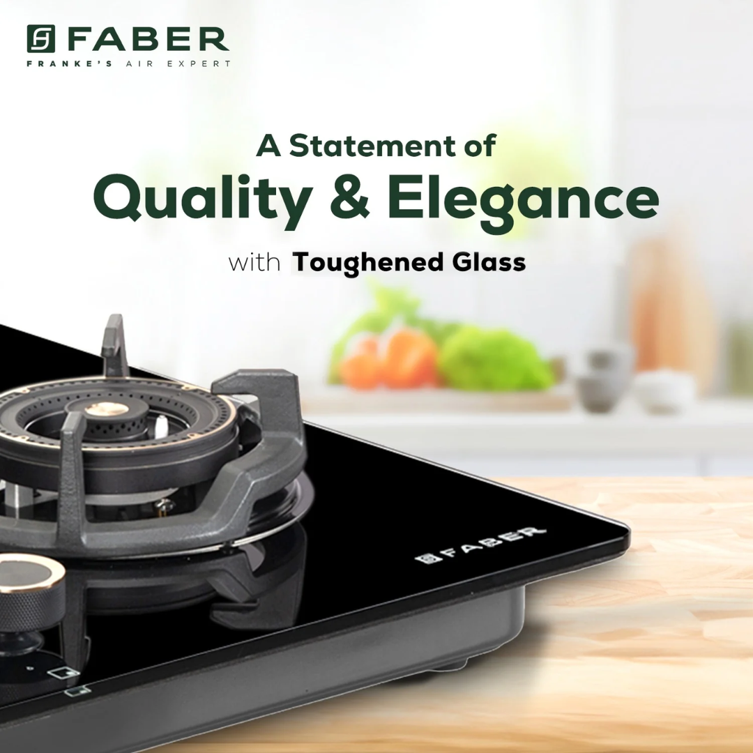Faber 75 cm 3 Burner Auto Ignition Gas Burner - HOB EXPERIA HT 753 ALU AI FFD