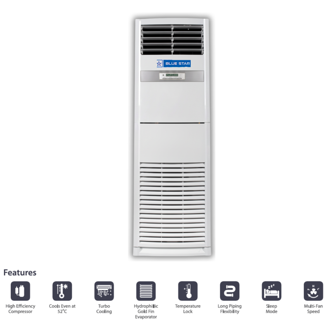 Blue Star 4.0 Ton Fixed Speed Floor Standing Air Conditioner - VC48HNYFA1