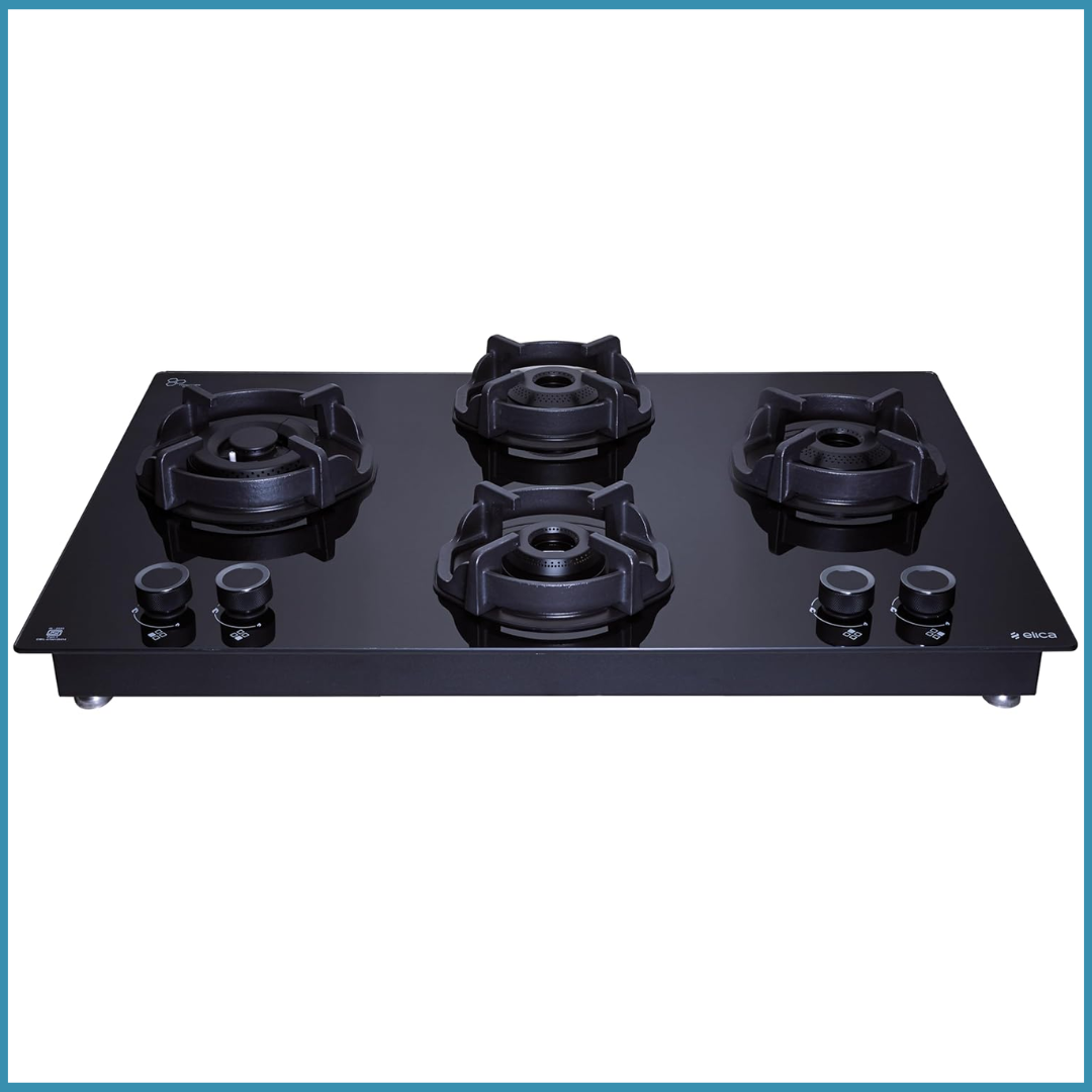 Elica 4 Burner 70 cm Hexa Ind Lotus Series Flexi Hob-Top