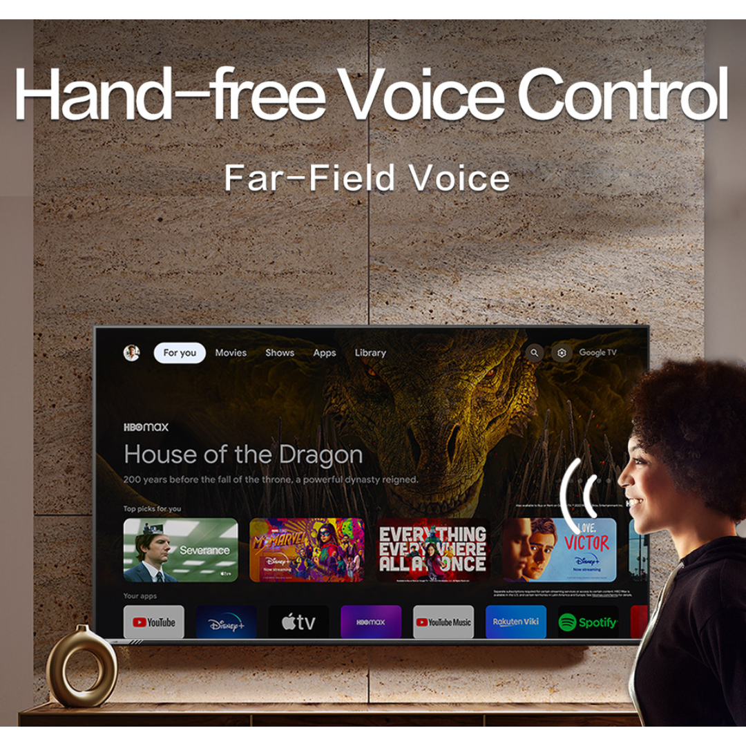 Hisense 55 Inch 4K Google UHD Smart TV - 55A6K