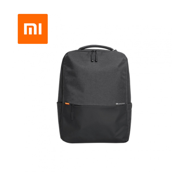 mi business casual backpack black and grey