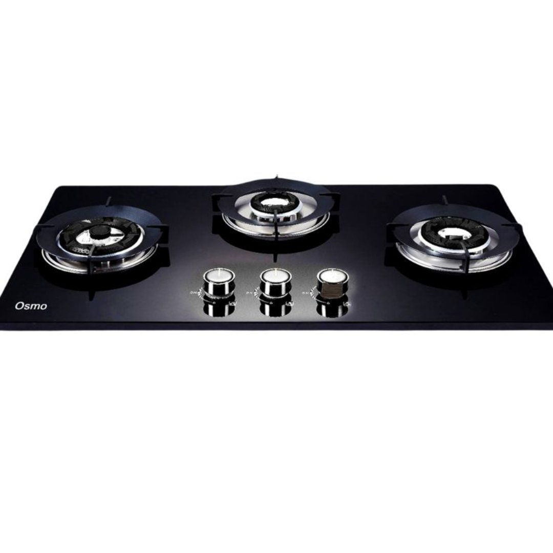 Osmo 3 Burner Super Slim Hob Top - HRF-763