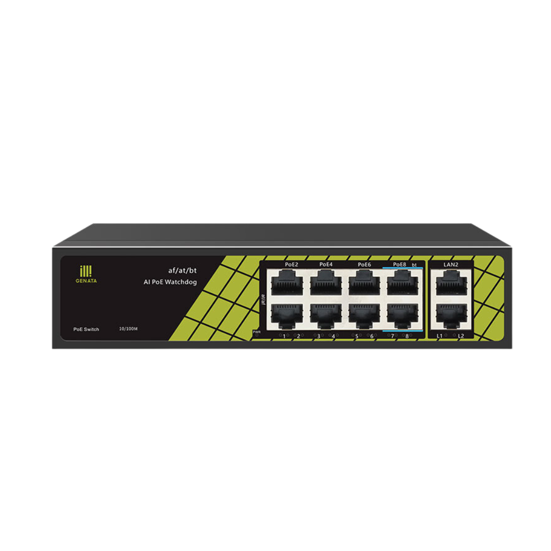 Genata 8+2 Port PoE Switch - GNT-P9828V6 