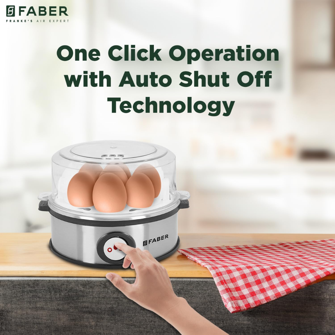 Faber 7 Egg Stainless Steel Body Egg Maker - FBE 7.0N SS BK
