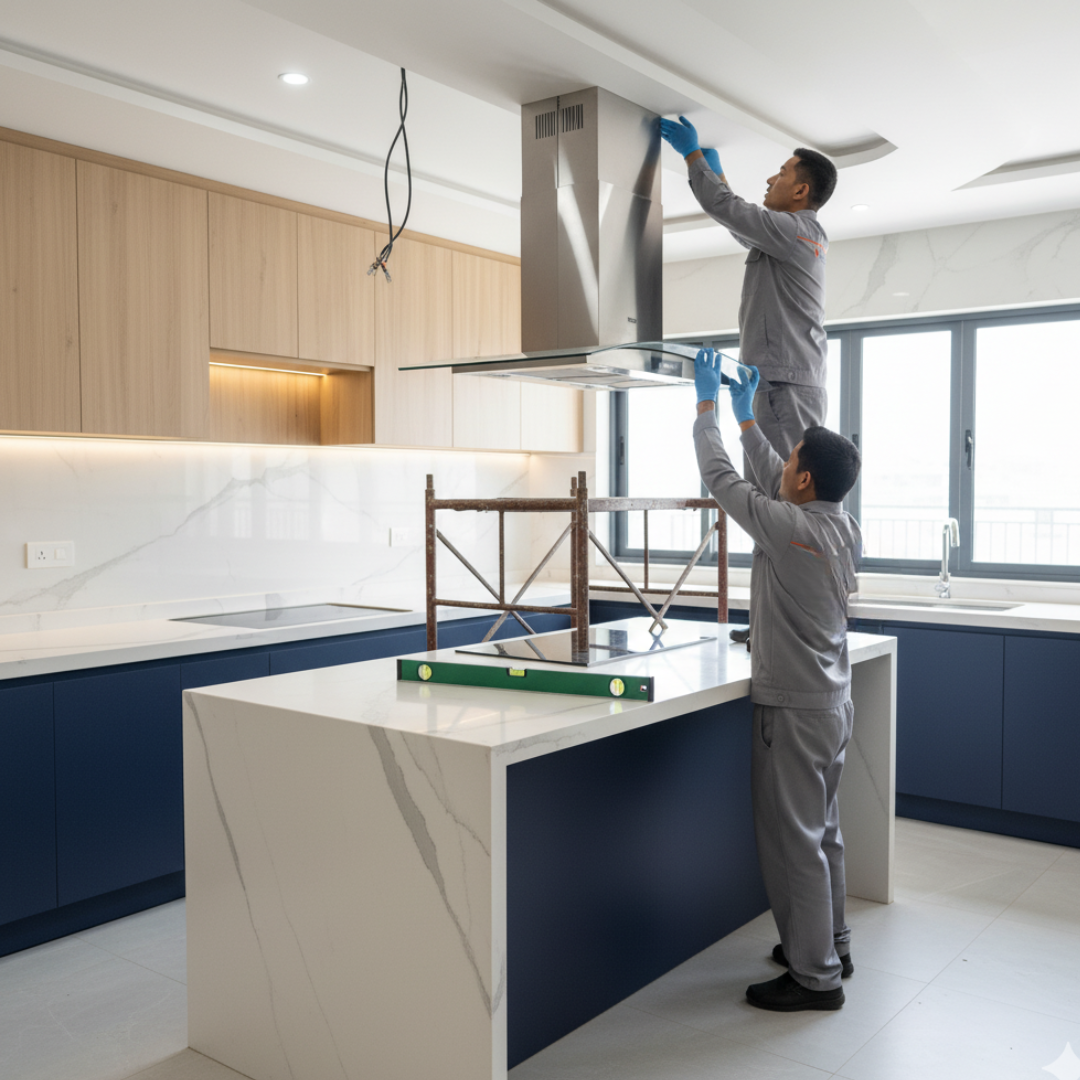 Island chimney installation Kathmandu