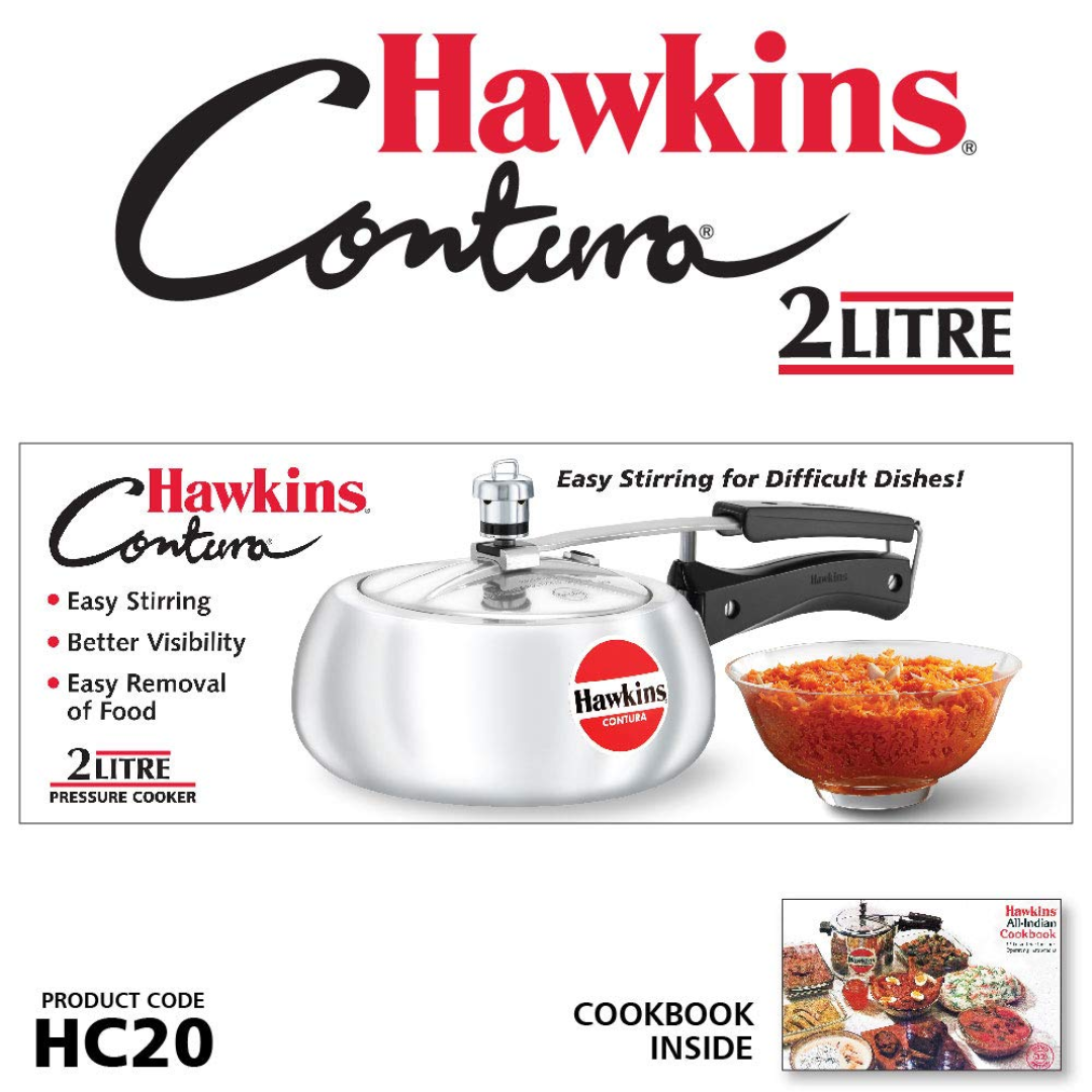 Hawkins Contura 2Ltr Pressure Cooker - HC20