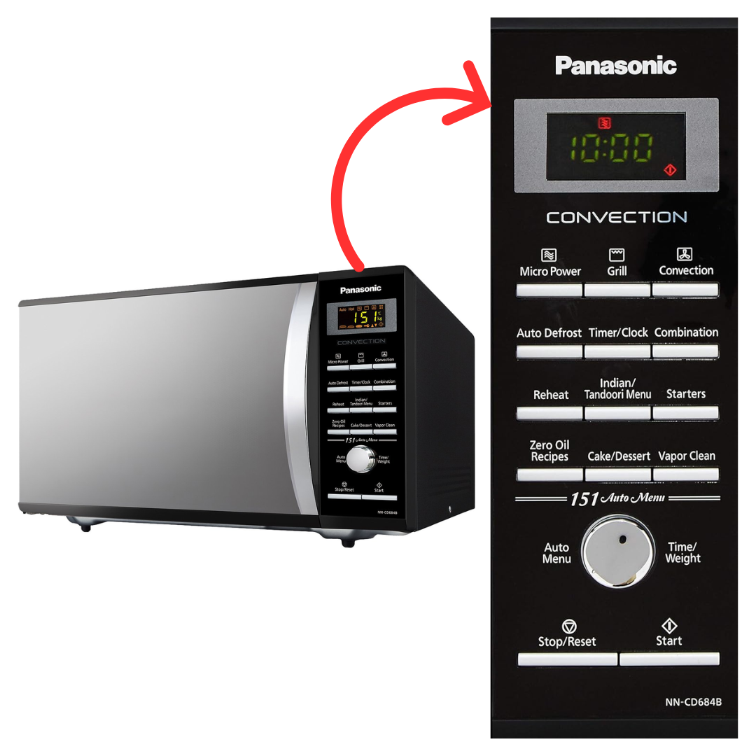 Panasonic 27 Litre Convection Microwave Oven with Starter Kit - NN-CD684BFDG