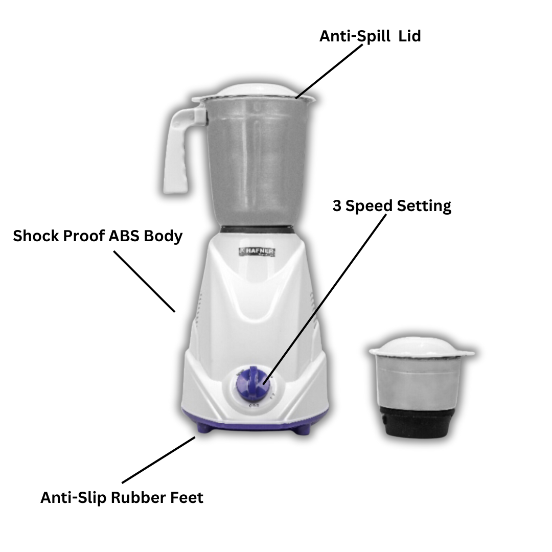 Hafner 500 Watt Mixer Grinder - DB 30 MIXER GRINDER 