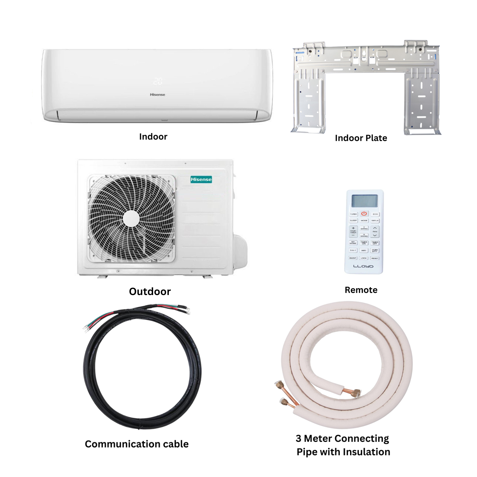 Hisense 1.0 Ton Wall Mount Split Non-Inverter Air Conditioner