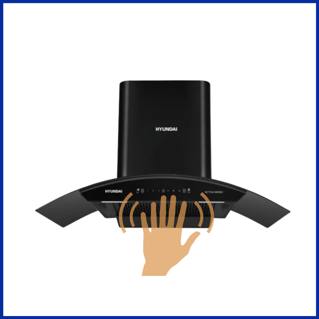 Hyundai 90 cm Curve Glass Chimney - HYRH-90SD-103CU