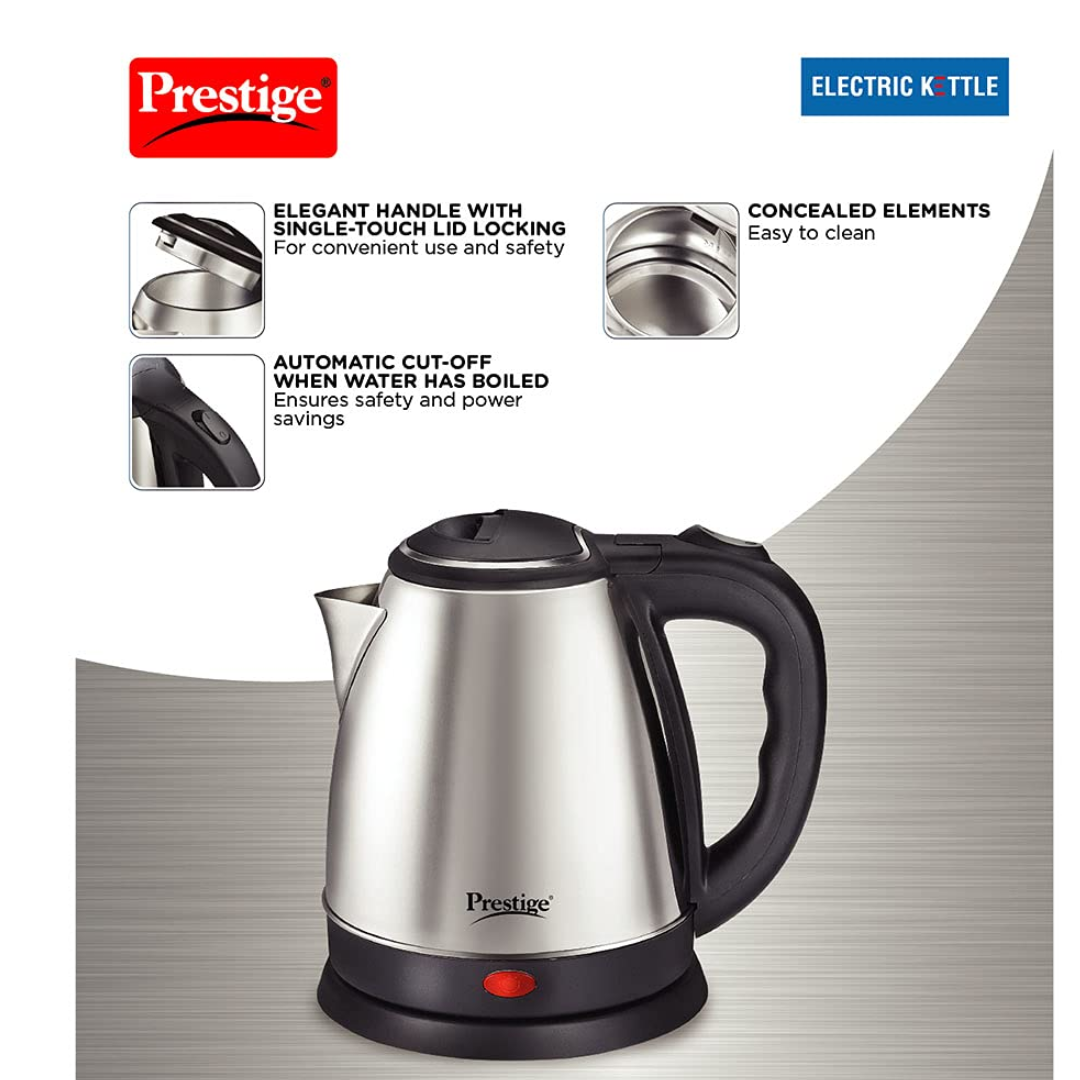 Prestige 1.8 Ltrs Automatic Cut-off Electric Kettle 1500W - 41588 PKOSS 1.8