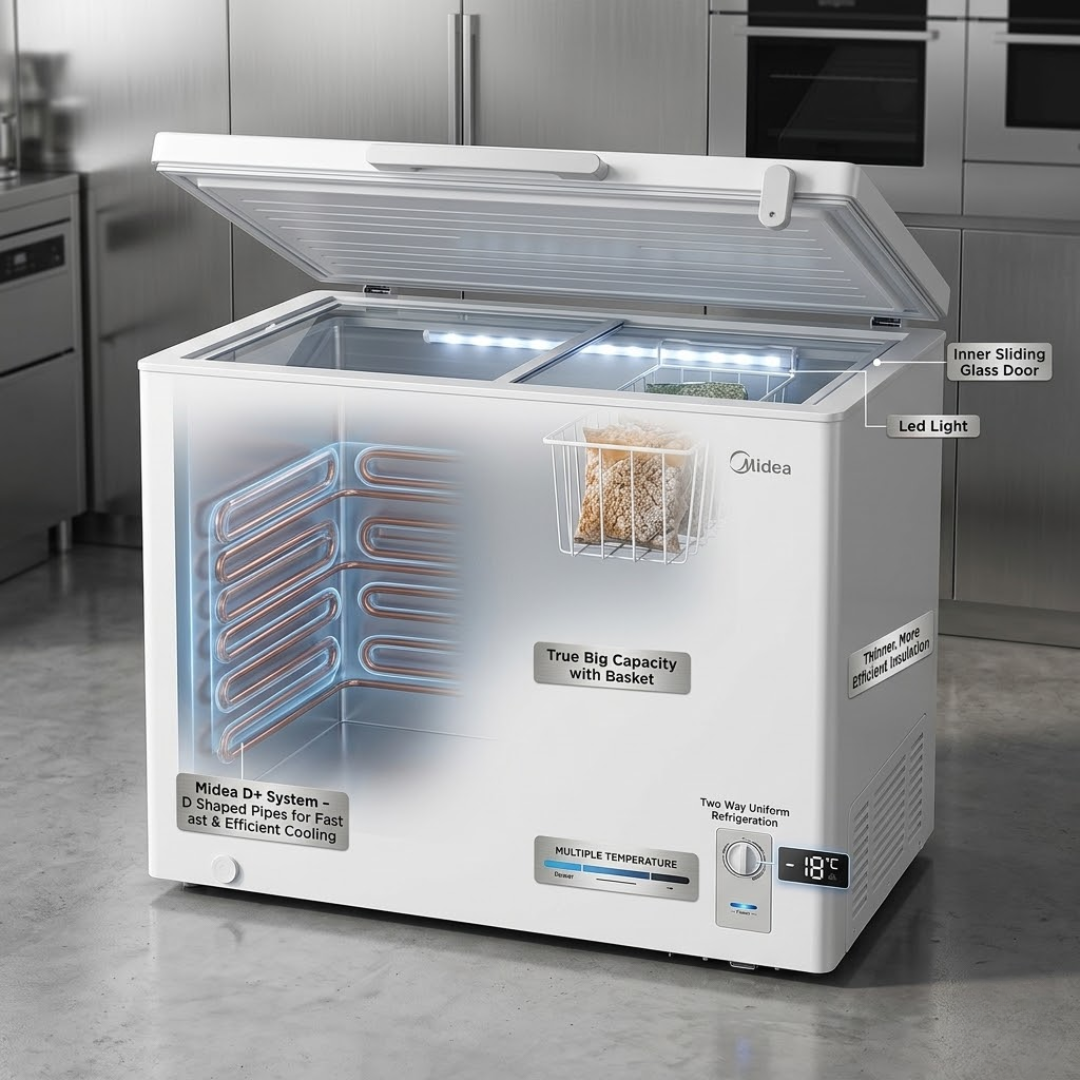 Midea 194 L Chest Freezer - MDRC277FZG01