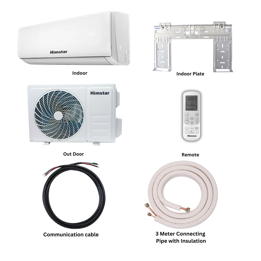 Himstar 1.0 Ton Wall Split Non-Inverter Air Conditioner - HA-12C1HCG/THA