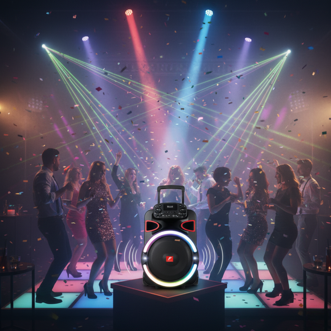Yasuda Bluetooth Trolley Speaker With Mic - YS-10TF2