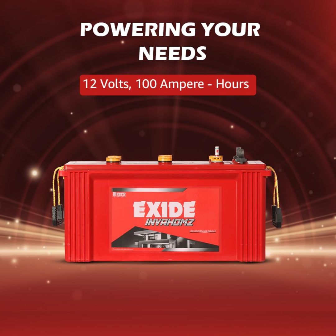 Exide 12V-100AH Inverter Tubular Battery - FEH0-IHST1200