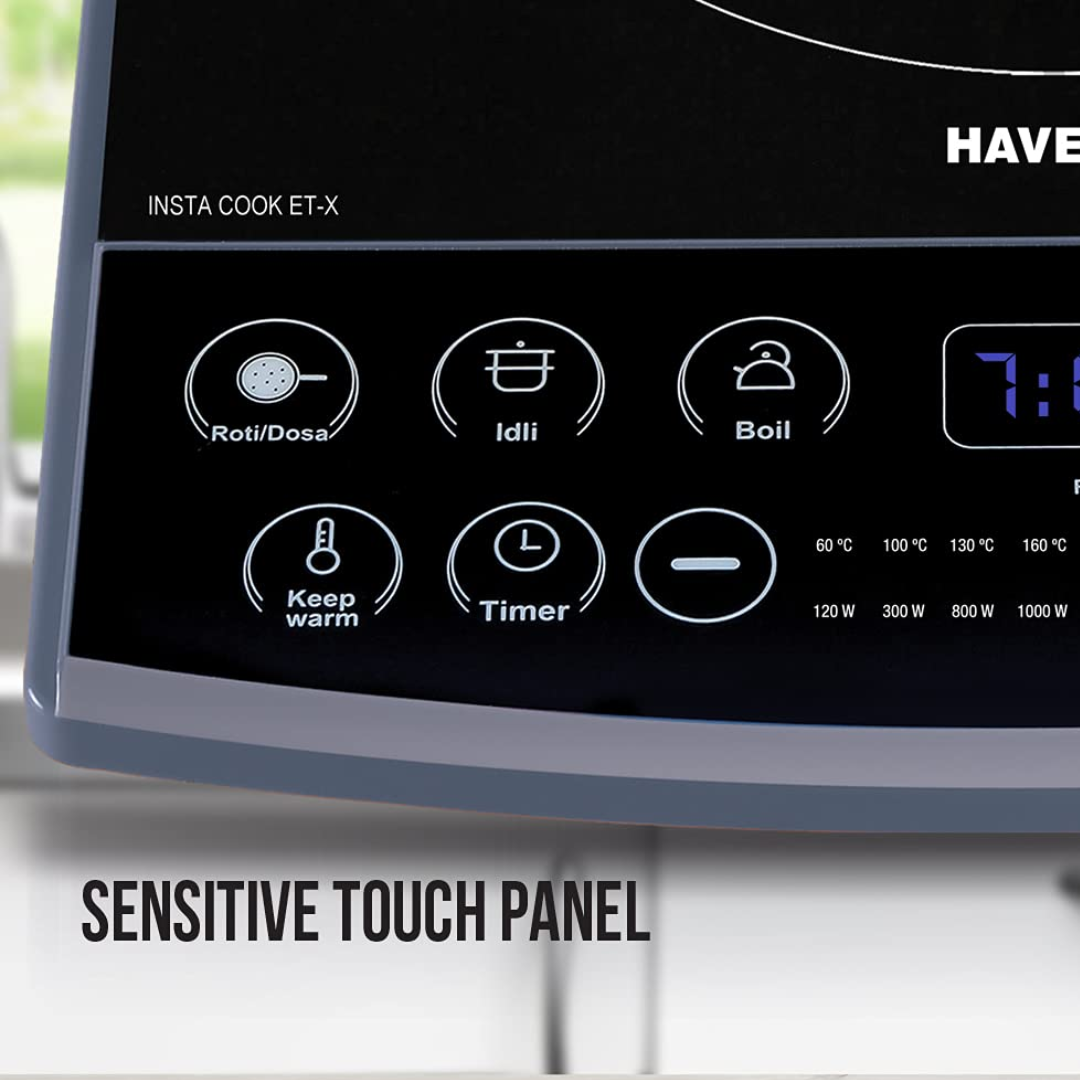 Havells Alloy Steel Insta Cook ET 1900 Watt Induction Cooktop - GHCICAXK