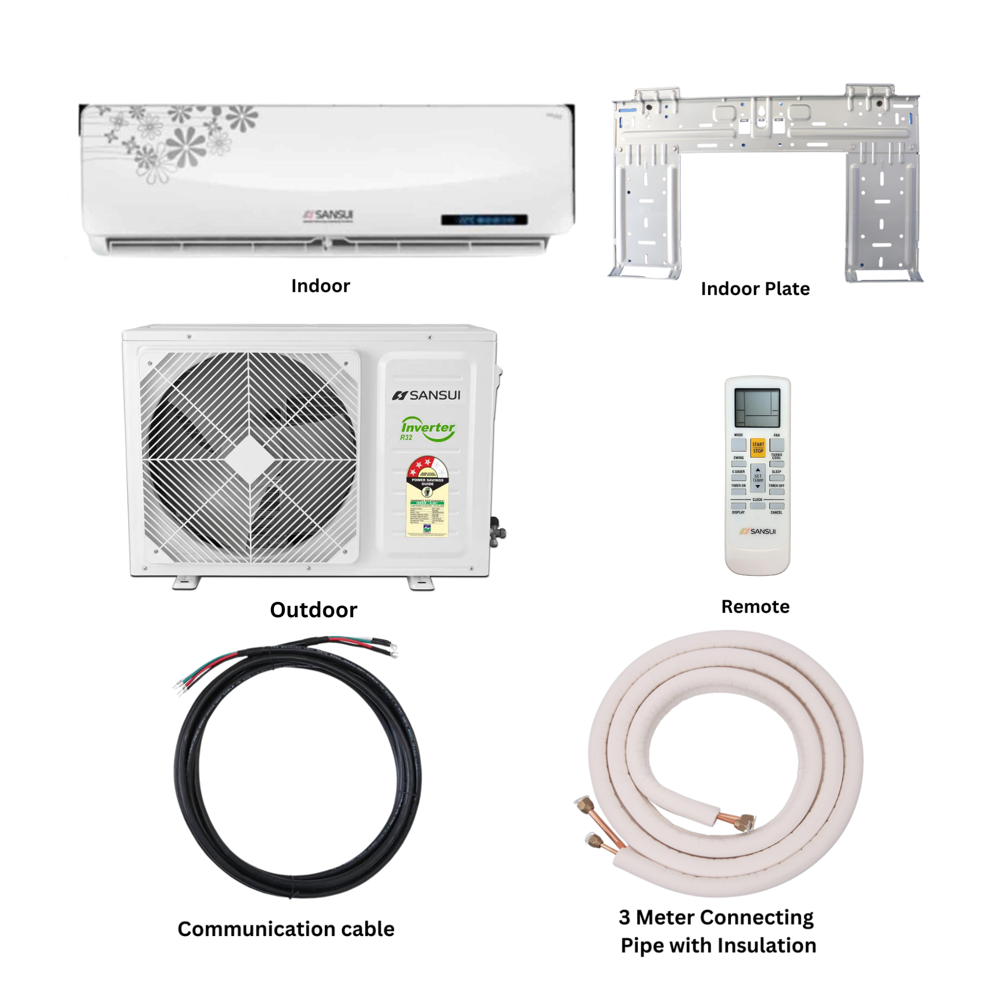 Sansui 2.0 Ton Deluxe Inverter Wall Mount Smart Air Conditioner - WiFi