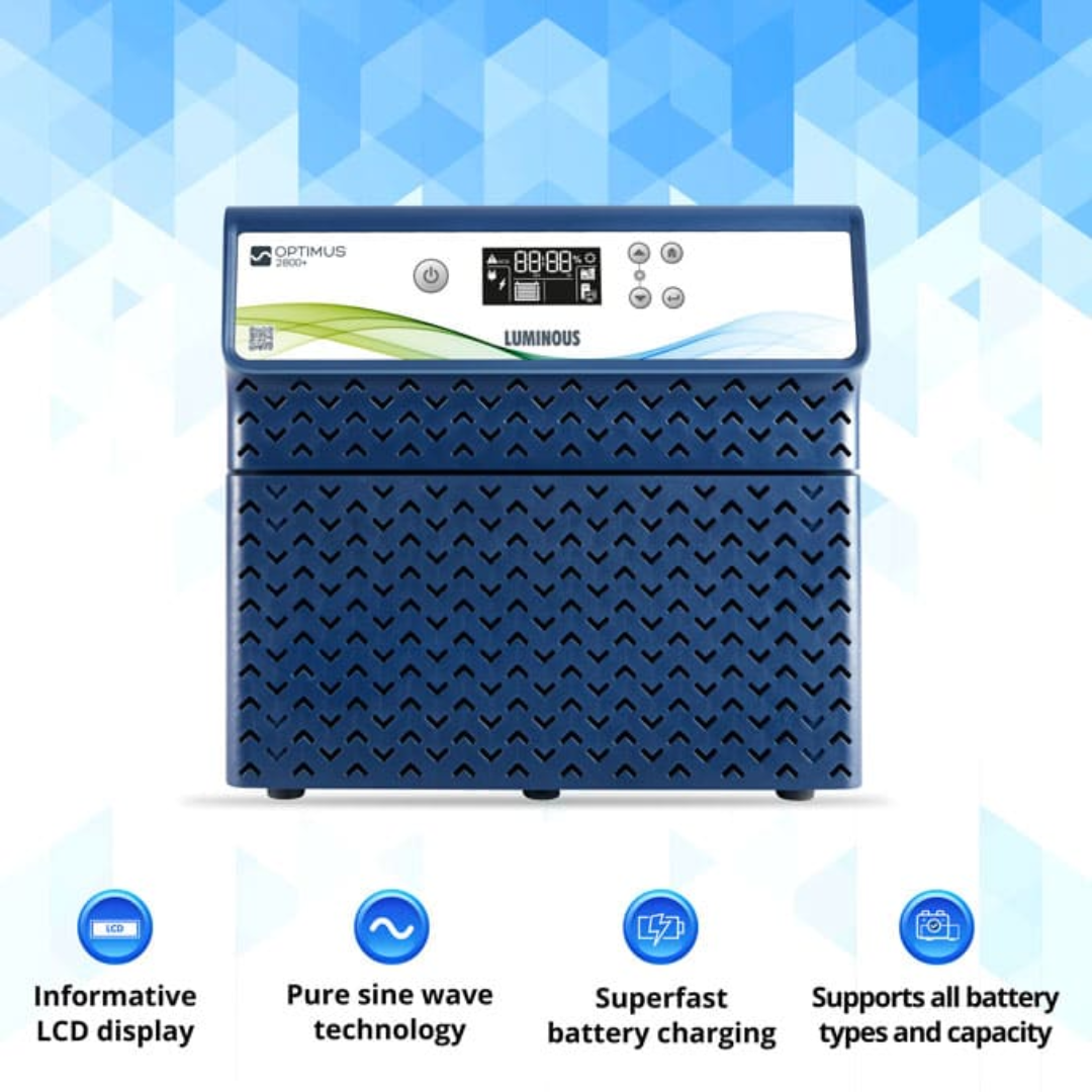 Luminous 2.5 KVA OPTIMUS 2800+ Sine Wave Inverter
