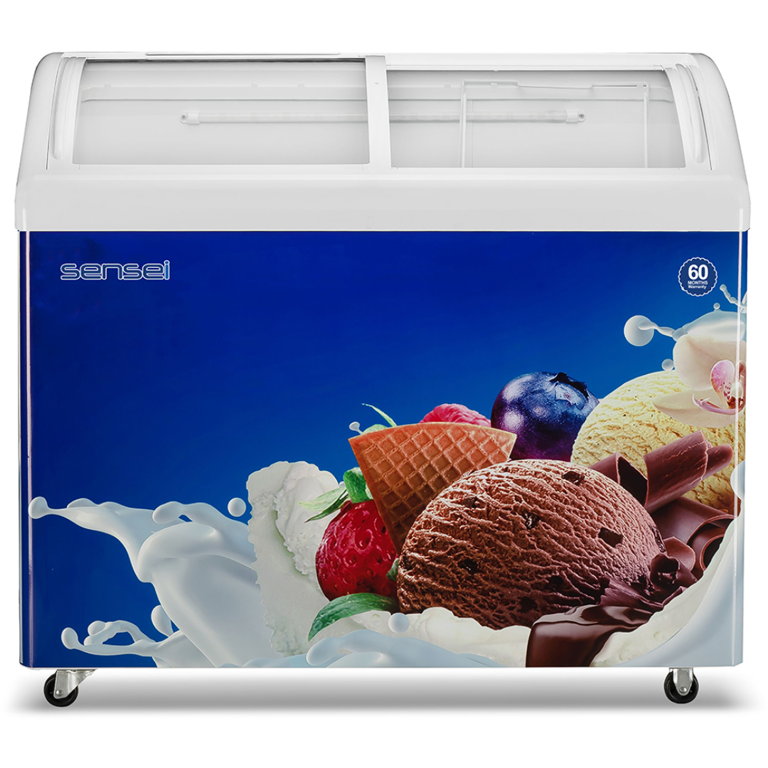 Sensei 275 Liter Curved Glass Chest Freezer - SCF275CG3