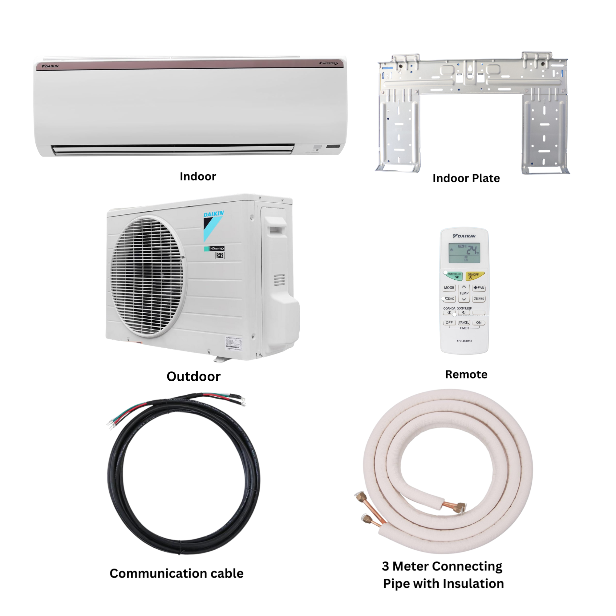 Daikin 1.5 Ton Inverter Wall Mount Air Conditioner - FTHT50UV16V