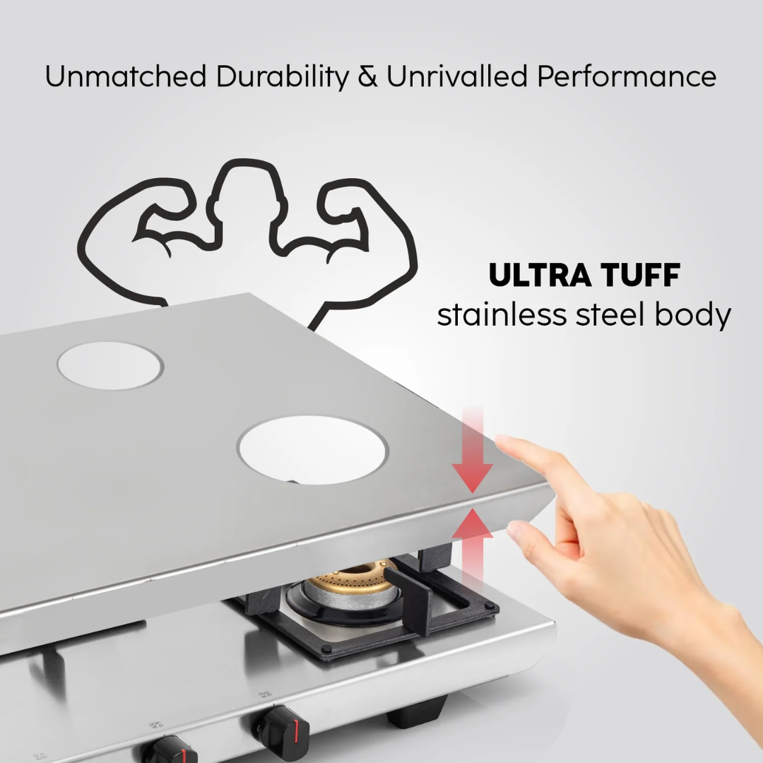 Glen 4 Burner 73 cm Stainless Steel Cooktops - 1054 UT SS