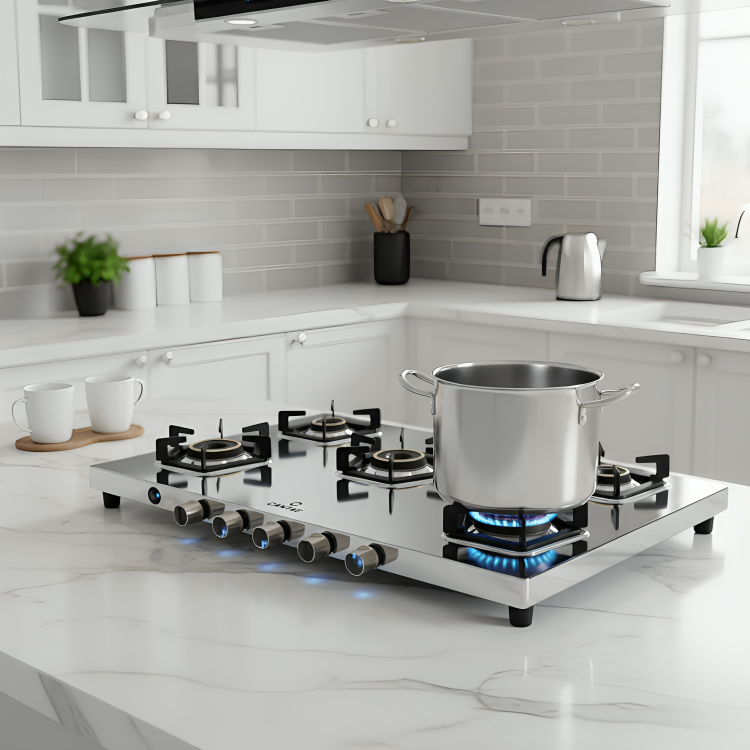 Cantae 2 Burner Stainless Steel Gas Burner/Hob - CT-SS 270