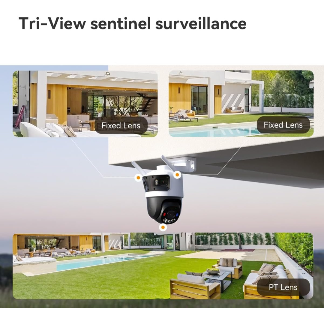 IMOU Cruiser Triple (3MP+3MP+ 5MP) CCTV Camera - IPC-S7UP-11M0WED
