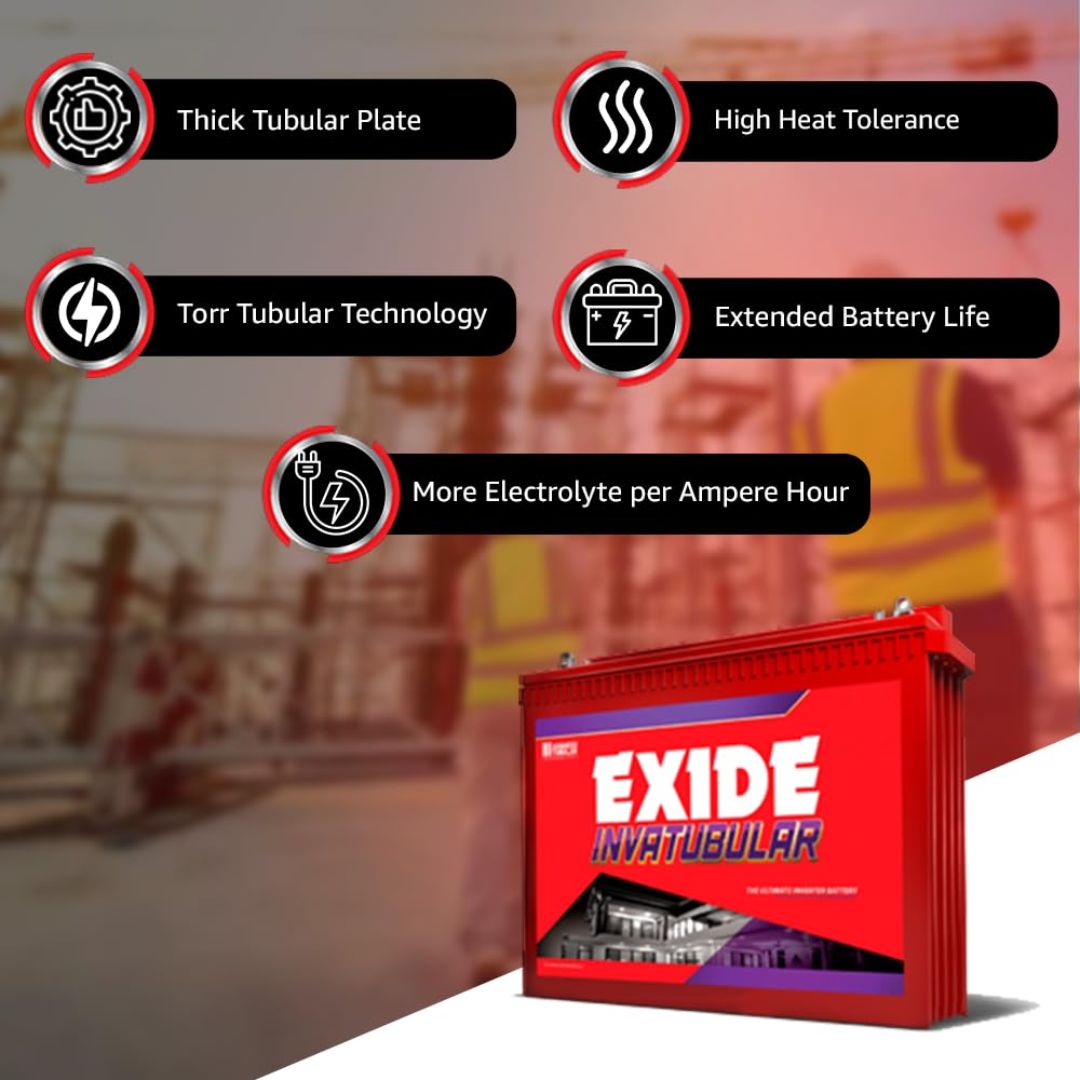 Exide 12V-150AH Inverter Tubular Battery - FE10-IT750