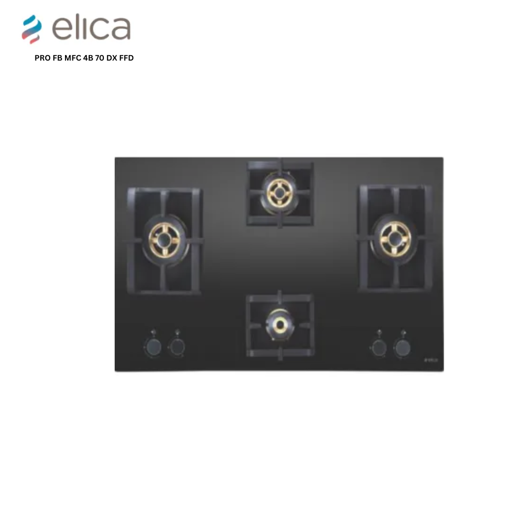 Elica 4 Burner 70 CM Built In Hob - PRO FB MFC 4B 70 DX FFD | AC GHAR