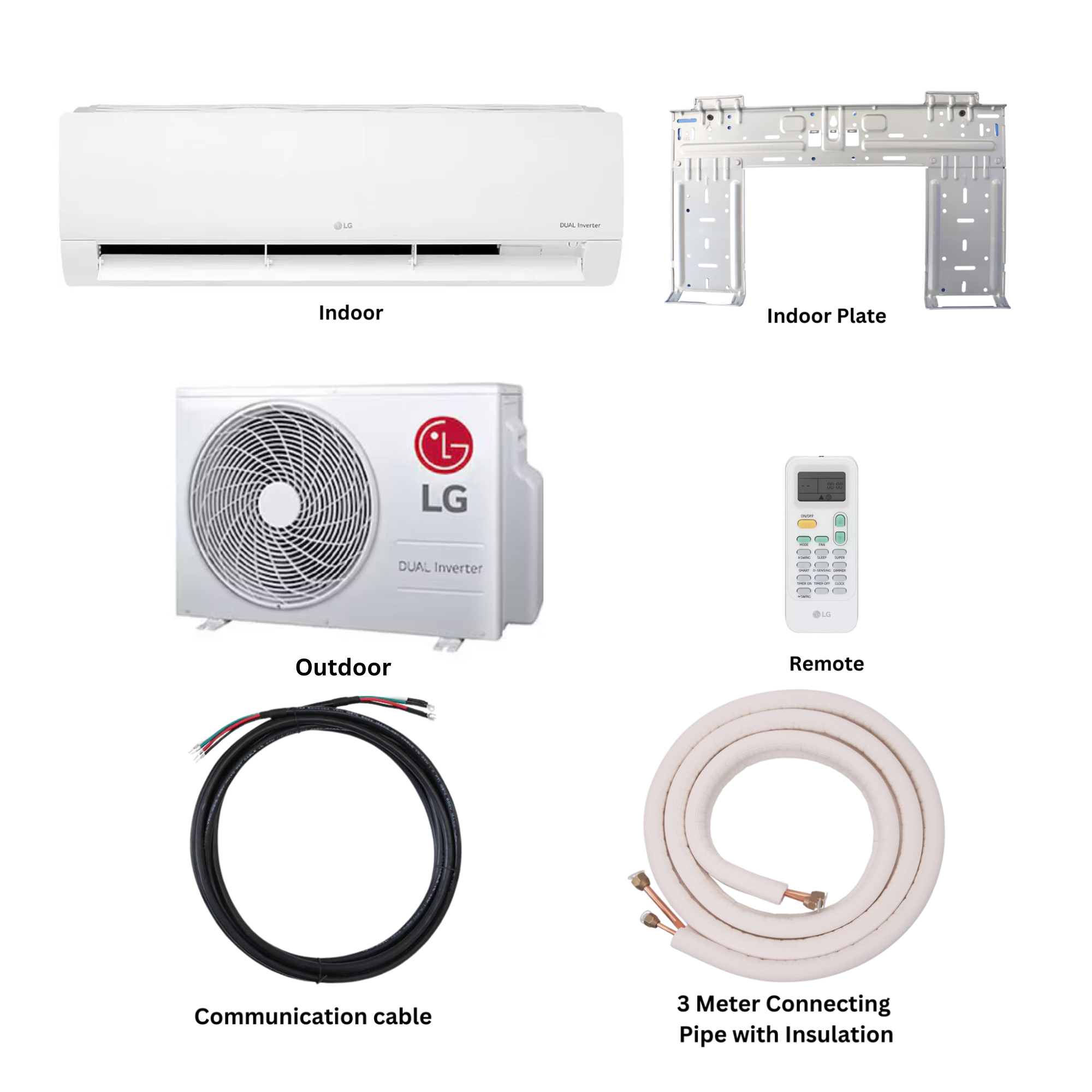 LG 1.5 Ton Wall Mount Split Inverter Wi-Fi Air Conditioner