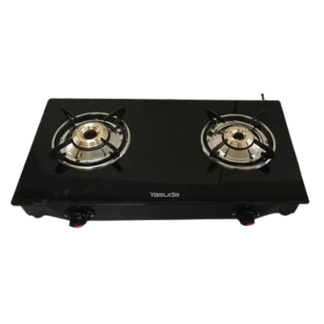 Yasuda 2 Burner Auto Glasstop Gas Stove - YS-GSP02