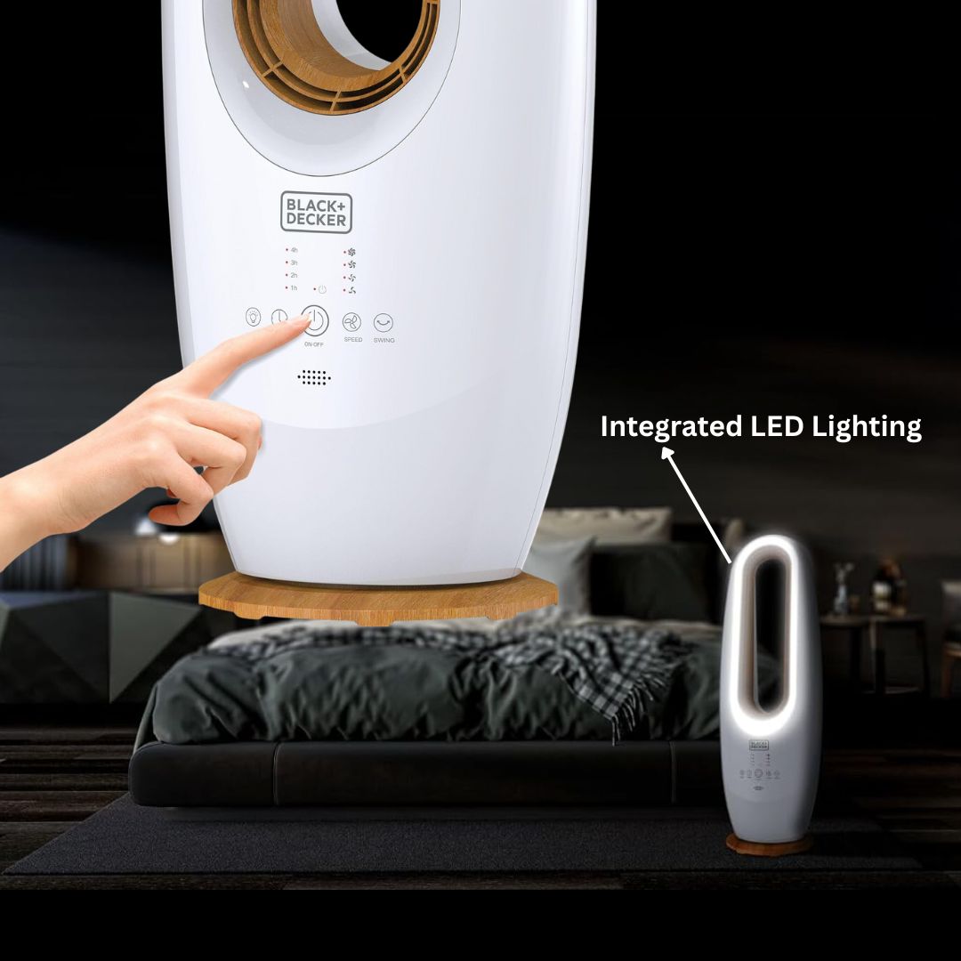 Black Decker 45 Watt Bladeless Fan With remote - FBL58-B5