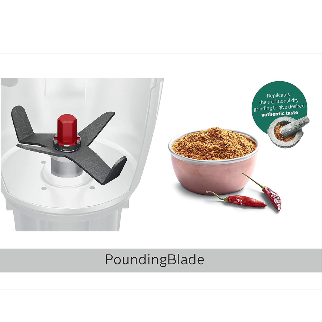 Bosch 4 Jar 750W TrueMixx Bold Mixer Grinder - MGM6644BIN