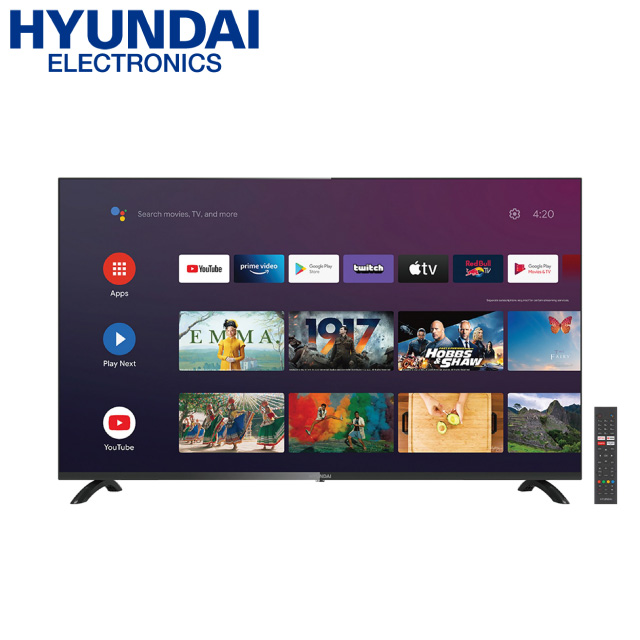 Hyundai 43 Inch Android Smart 4K/UHD/HDR LED TV - 43HYWGR4K7 | AC GHAR