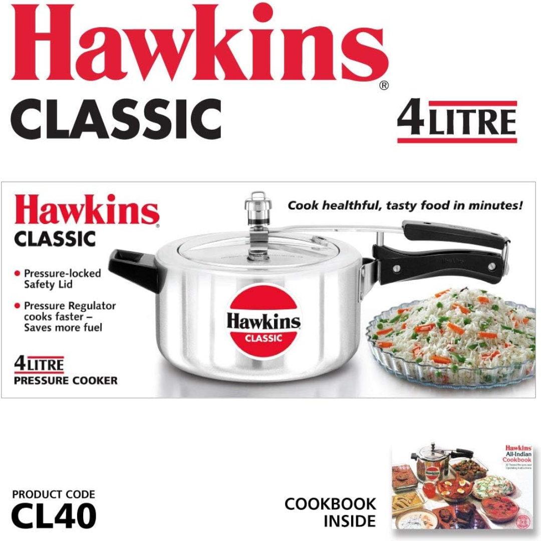 Hawkins Aluminium 3L Classic Induction Base Pressure Cooker - CL3T