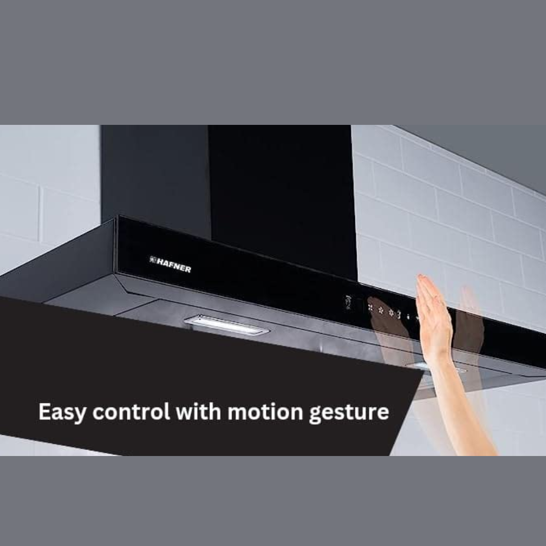Hafner 90 cm Auto Clean Chimney - HOOD MARVY BK 90CM