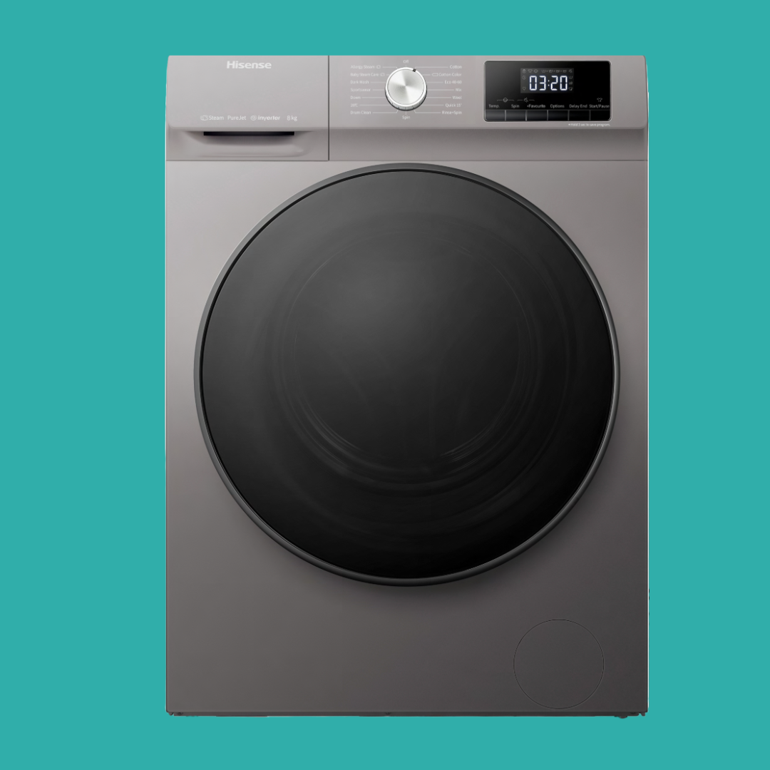 Hisense 8 Kg Front Load Inverter Washing Machine - WFQA8014-PVT001