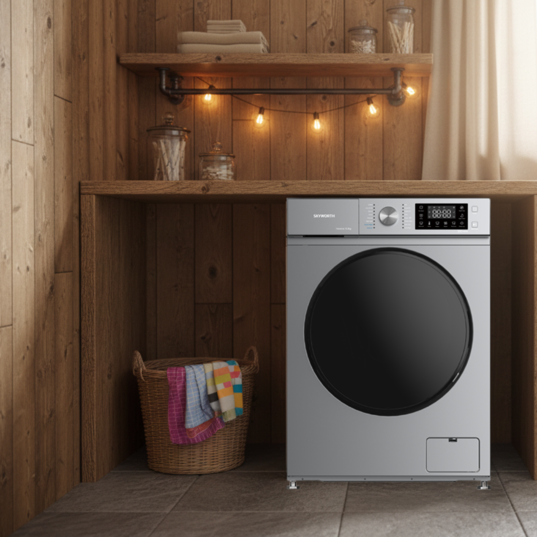 Skyworth 8 Kg Front Load Washing Machine - F80465VB
