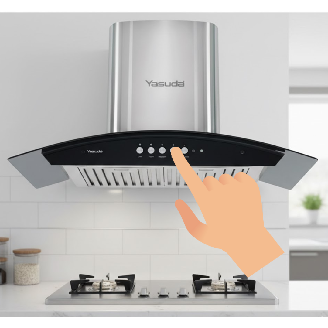 Yasuda 90 cm Auto Clean Kitchen Chimney - YS-C90TF