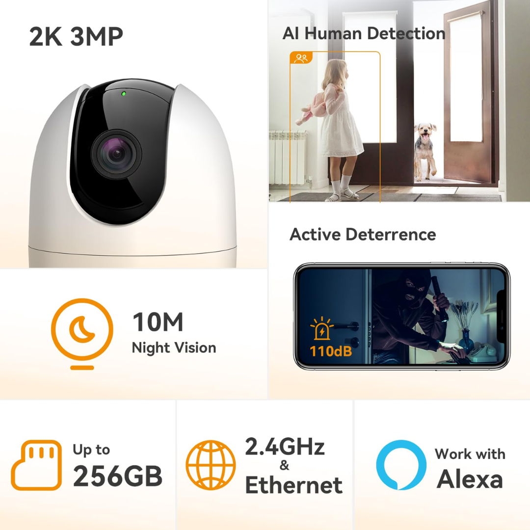  Imou 3MP Smart CCTV Security WiFi Camera - IPC-K2EP-3H1W